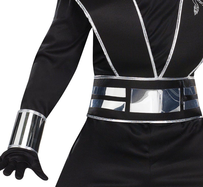 Fun World Mirror Ninja Silver Costume, Large 12-14, Multicolor - Image 4